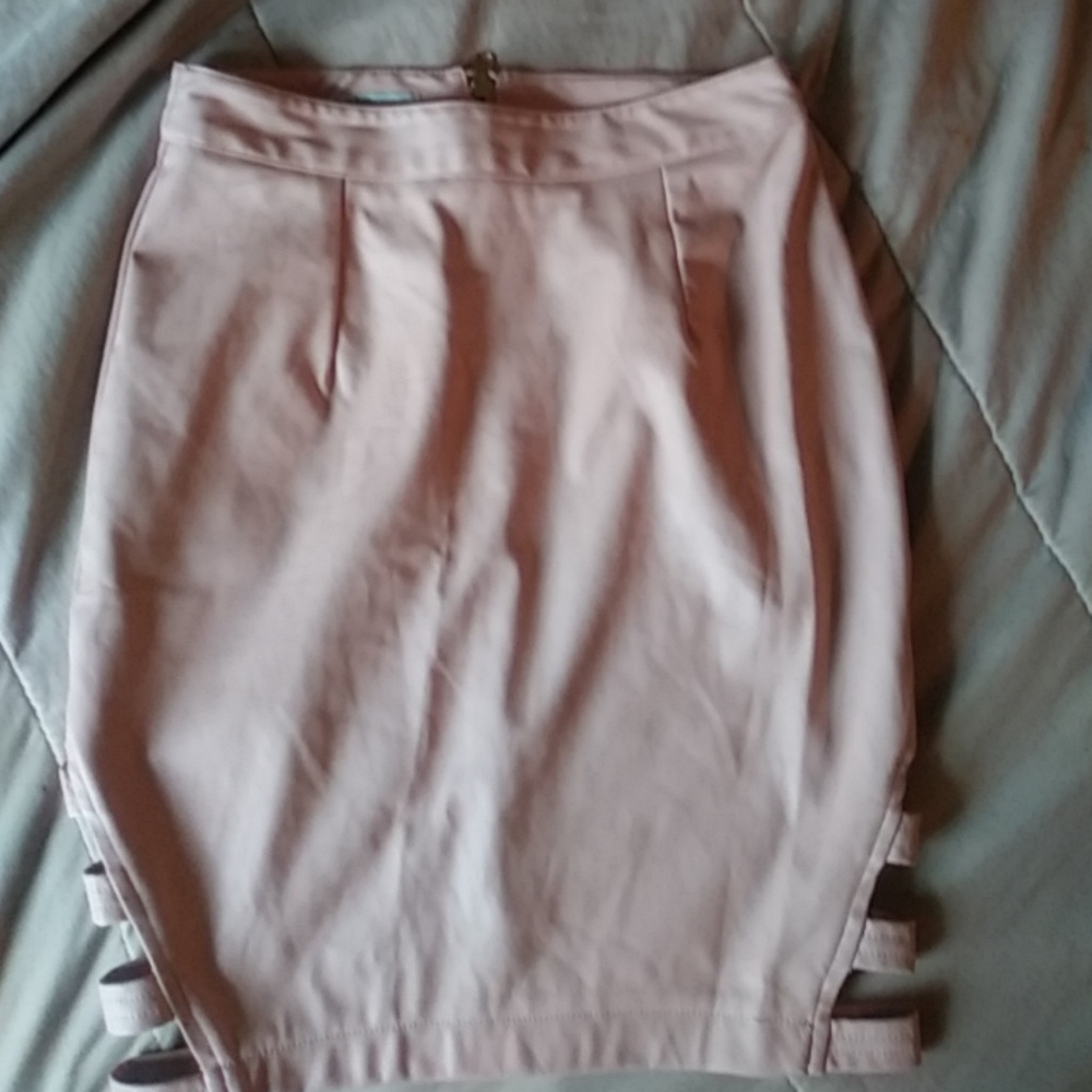 Pink Charlotte Russe pencil skirt